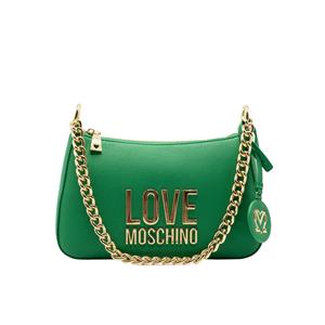 Love Moschino, Love Lettering Umhängetasche 26 Cm in mittelgrün, Umhängetaschen für Damen