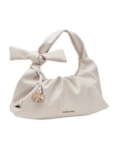 Handtasche mit abnehmbarem Schmuckanhänger Marco Tozzi Creme-Weiß