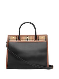 Burberry Kleine Title Vintage Check shopper - Zwart