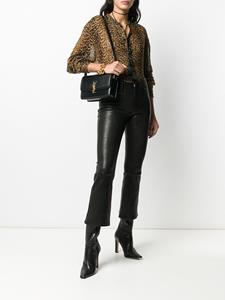 Saint Laurent Leren schoudertas - Zwart