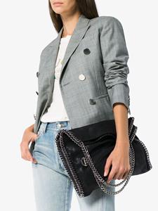 Stella McCartney black Falabella small faux leather shoulder bag - Zwart