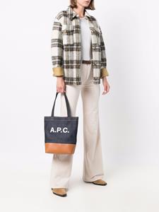 APC Shopper met logoprint - Blauw