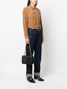 Claudie Pierlot Schoudertas met chevron patroon - Zwart