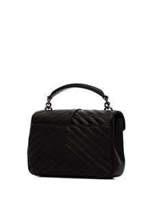 Saint Laurent Black College Medium leren schoudertas - Zwart