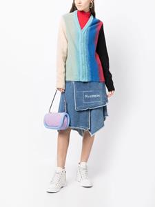 JW Anderson Bumper-15 schoudertas met colourblocking - Paars