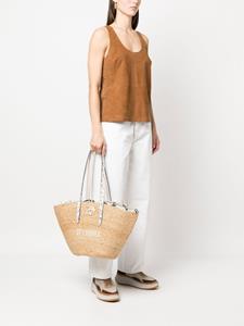 Zadig & Voltaire Shopper met geborduurd logo - Bruin