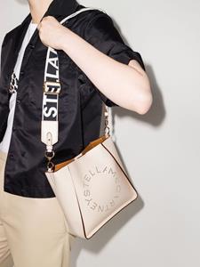 Stella McCartney Stella mini-schoudertas met logo - Wit