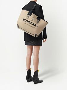 Burberry Shopper met logoprint - Beige