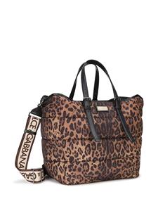 Dolce & Gabbana Shopper met luipaardprint - Bruin