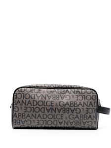 Dolce & Gabbana logo-print wash bag - Bruin