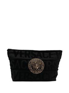 Versace Toilettas met logo - Zwart