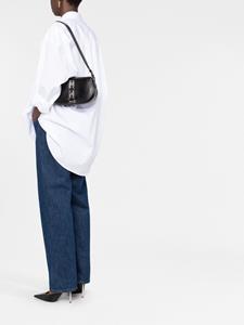 Versace Greca schoudertas met plakkaat - Zwart