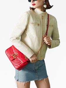 Gucci GG Marmont kleine schoudertas - Rood
