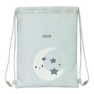 Rucksacktasche Mit Bändern Safta Luna Grau (26 X 34 X 1 Cm)