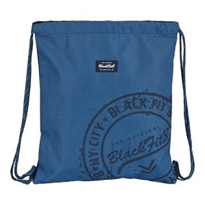 Rucksacktasche Mit Bändern Blackfit8 Stamp Blau (35 X 40 X 1 Cm)