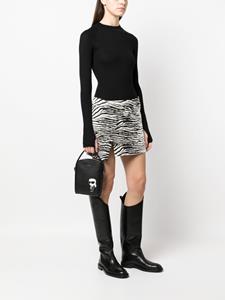 Karl Lagerfeld Shopper met logoplakkaat - Zwart