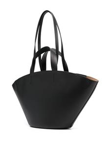 Patrizia Pepe shopper faux-leather tote bag - Zwart
