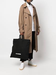 Jil Sander Shopper met logoprint - 001 BLACK