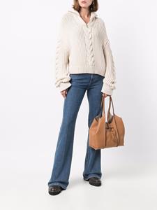 Tod's Shopper met T-logo - Bruin