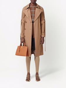 Burberry Frances leren shopper - Bruin