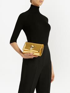 Giuseppe Zanotti Cleopatra clutch met metallic-effect - Goud