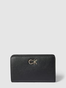 CK Calvin Klein Portemonnee met labeldetail, model 'FRENCH'