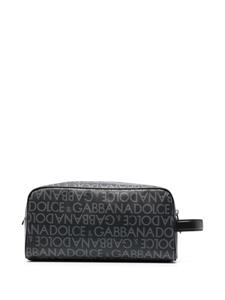 Dolce & Gabbana logo-print wash bag - Grijs