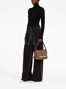 Victoria Beckham Chain leather clutch bag - Bruin