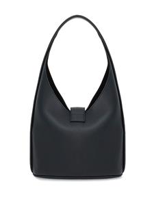 Ferragamo medium Gancini-buckle leather hobo bag - Zwart