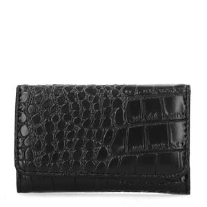 Sacha Zwarte portemonnee met crocoprint - zwart