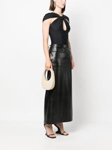 Coperni mini Swipe leather tote bag - Beige