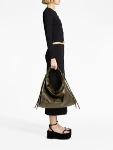 Proenza Schouler large Drawstring leather shoulder bag - Groen