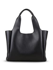 Hogan medium H-logo leather tote bag - Zwart