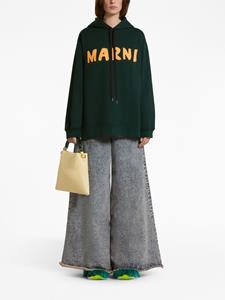 Marni small Venice leather tote bag - Geel