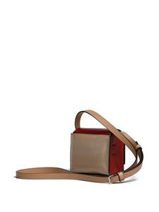 Marni colour-block leather messenger bag - Beige