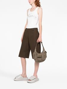 Blumarine multi-pocket leather shoulder bag - Groen