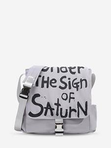 Zaful Women's Streetwear Graffiti Letters High Capacity Crossbody Message Bag