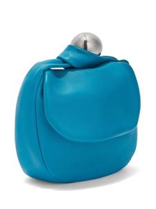 Jil Sander Sphere leather pouch - Blauw