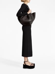 Proenza Schouler large ruched leather tote bag - Zwart
