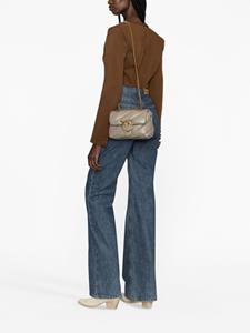 PINKO mini Love Puff leather shoulder bag - Bruin