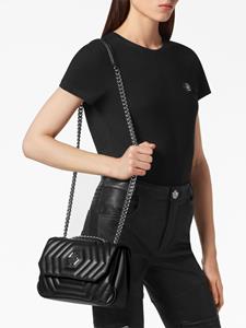 Philipp Plein Hexagon leather shoulder bag - Zwart