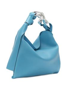 JW Anderson small Hobo leather shoulder bag - Blauw