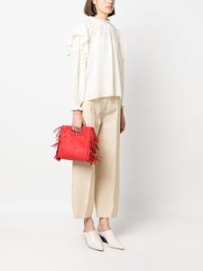 Maje M leren shopper - Rood