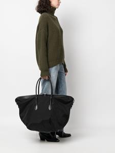 Polo Ralph Lauren leather-trim tote bag - Zwart