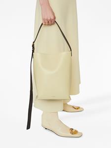 Jil Sander Cannolo colourblock leather tote bag - Beige
