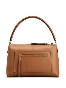 Tod's small T Case Boston leather shoulder bag - Bruin