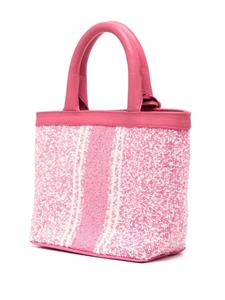 DE SIENA SHOES Miami bead-embellished tote bag - Roze