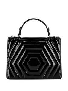 Philipp Plein medium Superheroin leather handle bag - Zwart