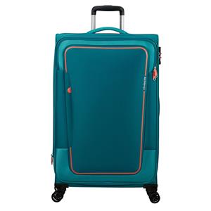 American Tourister Pulsonic Spinner 81 EXP stone teal Zachte koffer