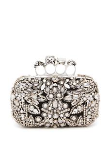 Alexander McQueen Verfraaide clutch - Grijs